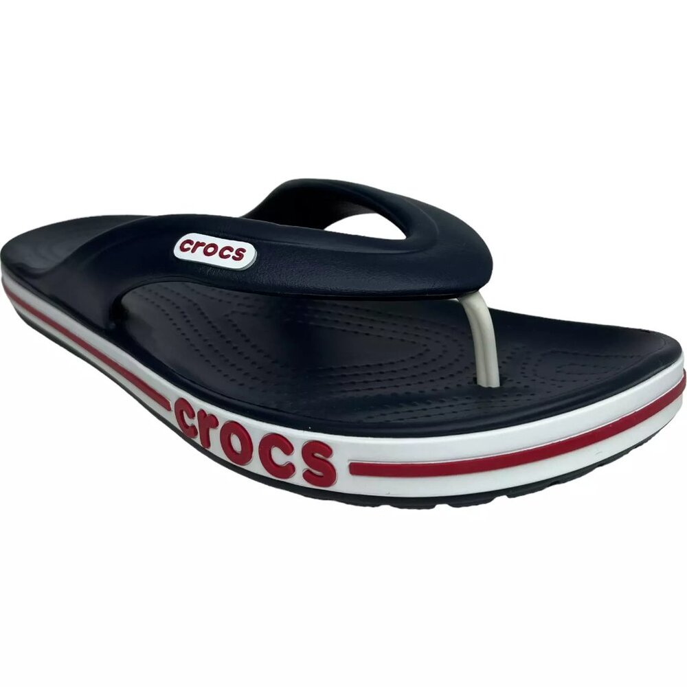 Crocs Bayaband Womens Flip Flop Sandal Sz 9 Navy Blue Water Friendly Lightweight